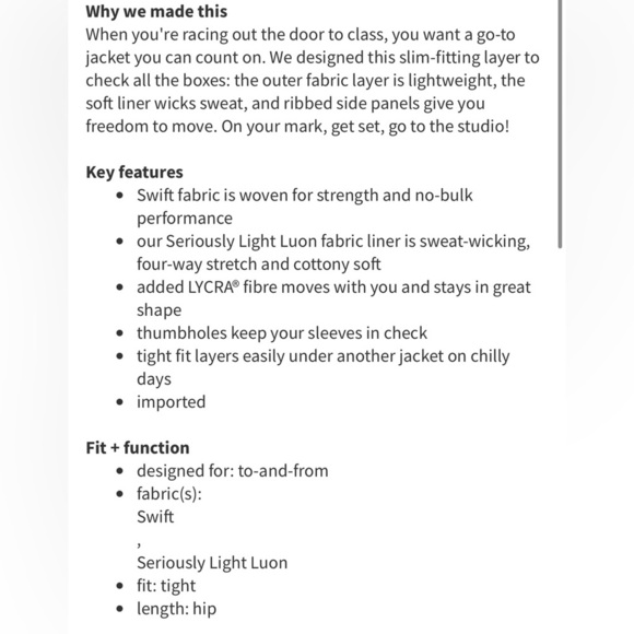 Lululemon In Flux Reversible Jacket- Dark Fuel/ Size 6 - Picture 4 of 13